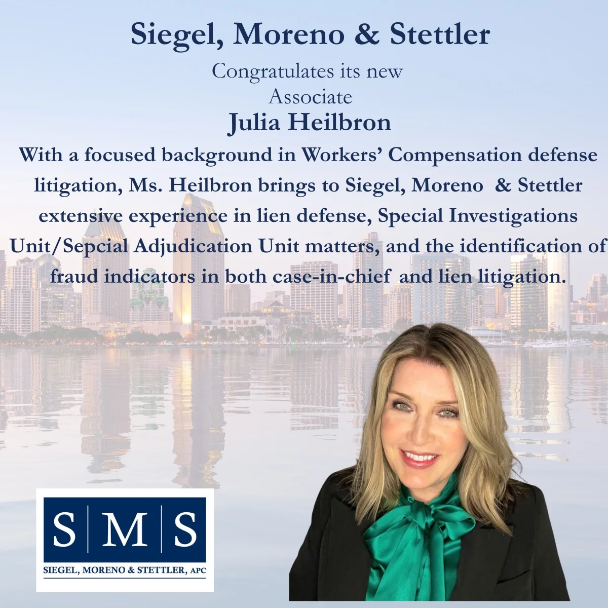 Congratulations, Ms. Heilbron